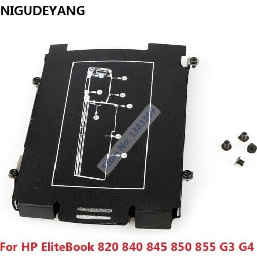 NIGUDEYANG New for HP EliteBook 820 840 845 850 855 G3 G4 SATA HDD SSD 2.5 Hard Drive Bracket Caddy Frame