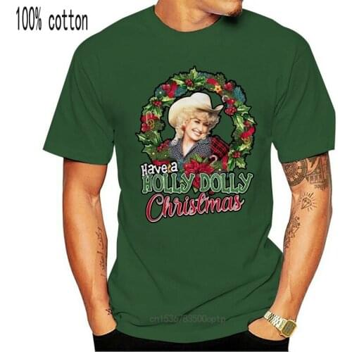 New Dolly Parton Have A Holly Doly Christmas Holiday Nice Gift T-Shirt full size Tops Tee Shirt for youth middle-age the old