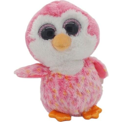 New 6"15cm Ty Beanie Stuffed Big Eyes Cute pink owl Plush Stuffed Animal Collectible Doll Toy Christmas Birthday Gift