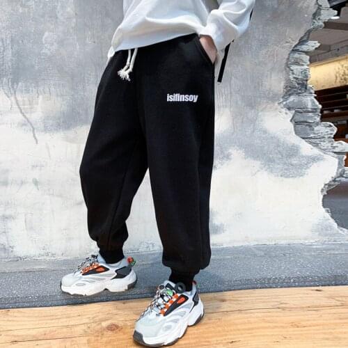 Lace Up Spring Autumn Casual Pants Boys Kids Trousers Children Clothing Teenagers Sport In Stock High Quality