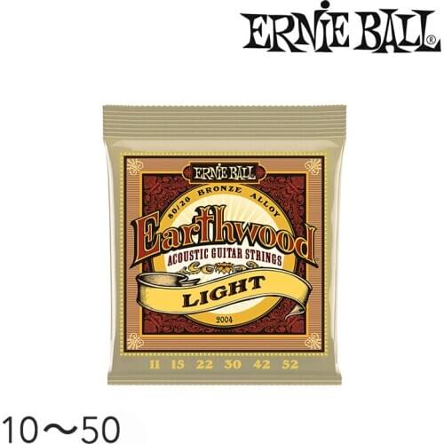 Original Ernie Ball 2004 Earthwood 80/20 Bronze Light Acoustic Guitar Strings Bronze Acoustic Set, .011 - .052