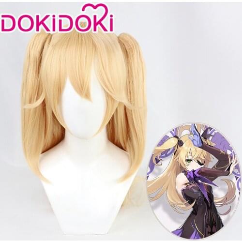 DokiDoki Game Genshin Impact Cosplay Halloween Fischl Cosplay Wig Genshin Impact Fischl Cosplay Hair