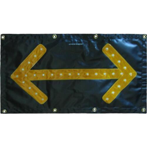 46cm*85cm foldable LED traffic guidance PVC right and left arrow safety warning flashing lights Magnetic suction LED guidepost