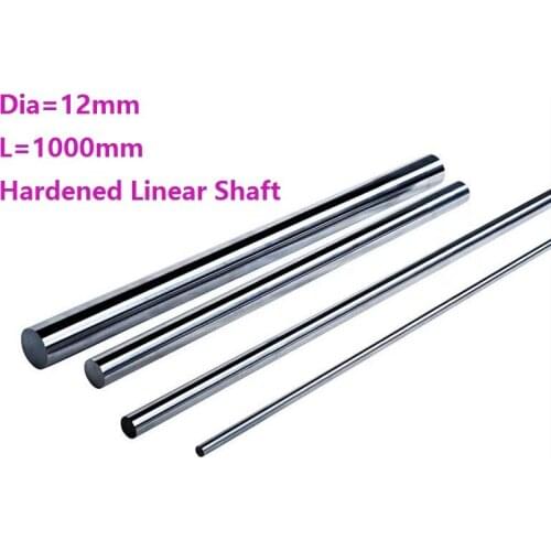 10pcs/lot Dia 12mm shaft 1000mm long Chromed plated linear shaft hardened shaft rod bar rail guide for 3d printer cnc parts