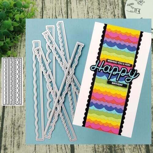 2020Border lace Metal Cutting Dies snack cup box Crafts Stencil For DIY Scrapbooking Paper/photo Cards Embossing Die