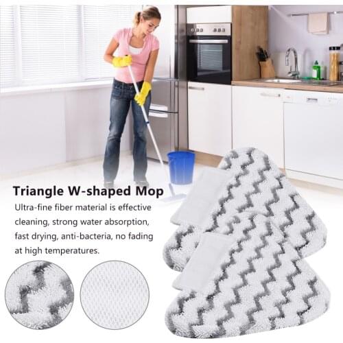 3PCS Triangle Cleaning Pads, Washable Microfiber Mop Pads For Shark Lift-Away Genius Mop S3973D S5003D S6001 S6002 S6003 3973WM