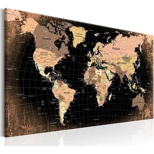 5d Diy Diamond painting World map with Meridian and Parallel Full Square Round Cross Stitch Mosaic diamond embroideryZP-650