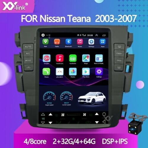 9.7" tesla style screen car multimedia viedo player For Nissan Teana 2003-2007 radio gps navigation stereo audio no 2 din dvd