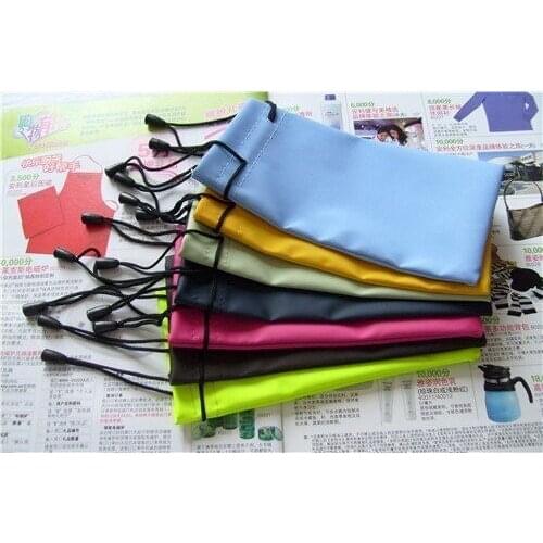 Free Shipping Waterproof Leather Plastic Sunglasses Pouch Soft Eyeglasses Bag Glasses Case Multi Colors Mixed 2000pcs/lot