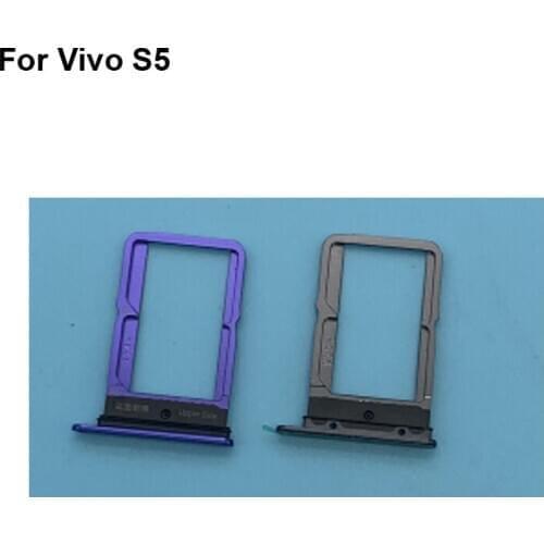 For Vivo S5 New Tested Good Sim Card Holder Tray Card Slot For Vivo S 5 Sim Card Holder Replacement Parts VivoS5