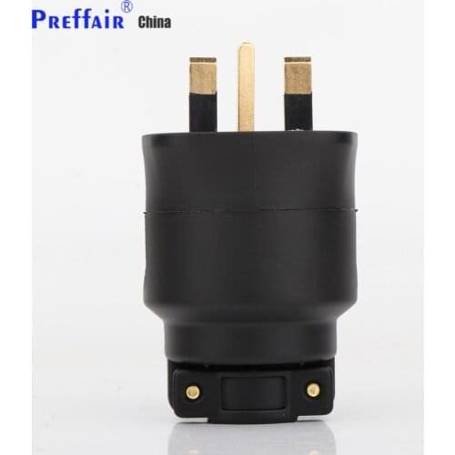 FI-UK(G) Hi-end AC power electric(M) fused 13A male 3 pin UK British plug fuse Connector Plug