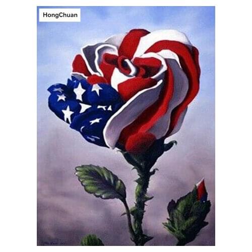 Fast delivery 5D DIY square/round diamond painting embroidery flower mosaic home decoration cross stitch gift for new year