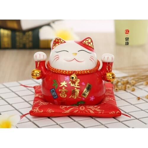 FORTUNE PIGGY BANK FORTUNE CAT SET UP A CERAMIC GIFT STORE FOR STORING MONEY CAN BE USED AS A HOME DECORATION