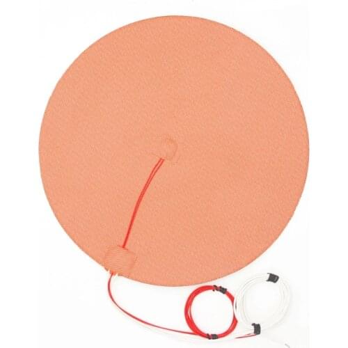 Dia 350mm 800W@120v Round 3D Printer Heated Bed With Thermistor Silicone Heater Pad
