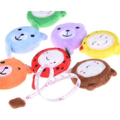150cm 60 Inch Cute Cartoon Plush Retractable Tape Measure Ruler Sewing Tool Tape Measures Resultswa