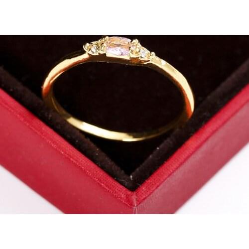 Fashion 4 Pcs/set Trendy Golden Color Four In One Ring Set Jewlery for Women Wedding Engagement Anniversary Fashion Accessories