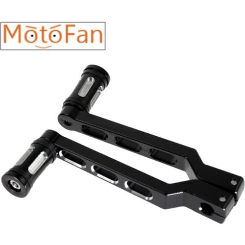 Motorcycle CNC Heel Toe Shift Levers w/Shifter Pegs Compatibility For Harley Touring Softail Trike