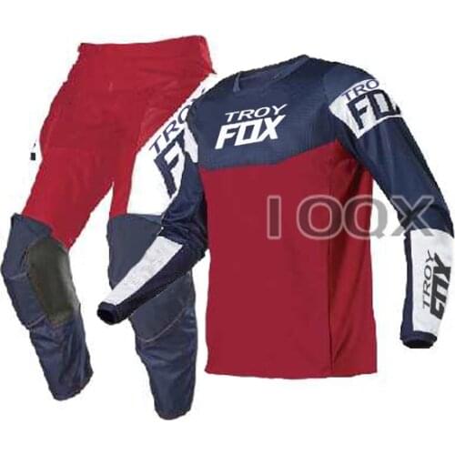 Motocross Racing 2021 Troy Fox Gear Set For Honda MX Combo Motorcycle Jersey Pants Mountain Bicycle Offroad Kits