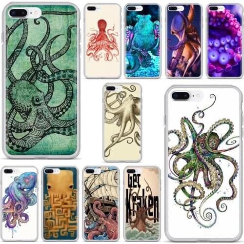 Marine organisms octopus Godlike Soft Case For Xiaomi mi Redmi Note 3 4 4X 5 6 7 8 8t 9 9s 9t 10 pro lite