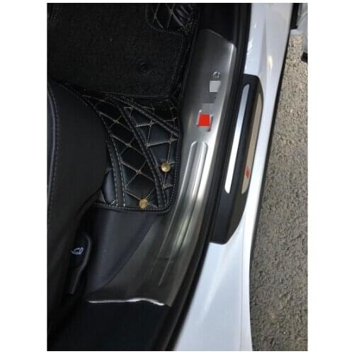 Car styling Stainless Steel Door Sill Scuff Plate Trim 4pcs for audi Q5 2010-2017