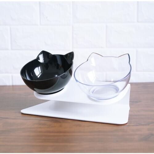 Non-slip Double Cat Bowl Dog Bowl With Raised Stand Pet Supplies Cat Water Bowl For Cat Food Bowls For Dog Feeder Pet Products