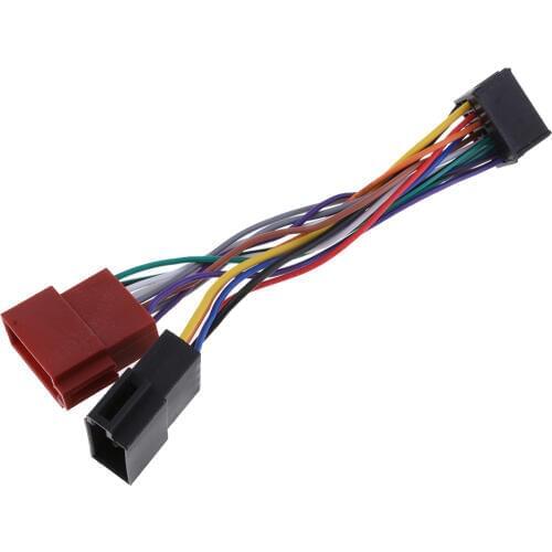 For New 2015 Pioneer 16Pin ISO Lead Wiring Stereo Head Unit Harness Adaptor Convert Vehicle Power Amp Speaker Wiring Connectors