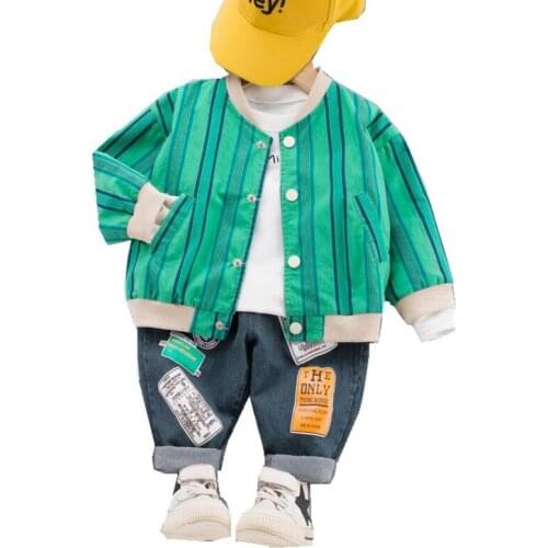 New Spring Autumn Baby Boys Girls Clothes Children Cotton Jacket T Shirt Pants 3Pcs/set Toddler Fashion Clothing Kids Tracksuits