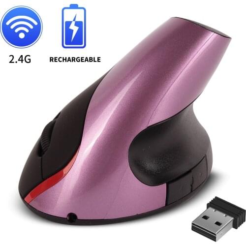 Rechargeable Wireless Vertical Mouse 2.4G High Precision Ergonomic Optical Mice1200DPI For PC laptop office