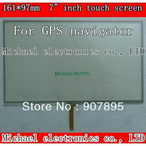 Lowest $3.5 7" 7INCH Navigation 4-wire welding resistive touch screen 161X97mm Suitable for all 7inch GPS navigation device