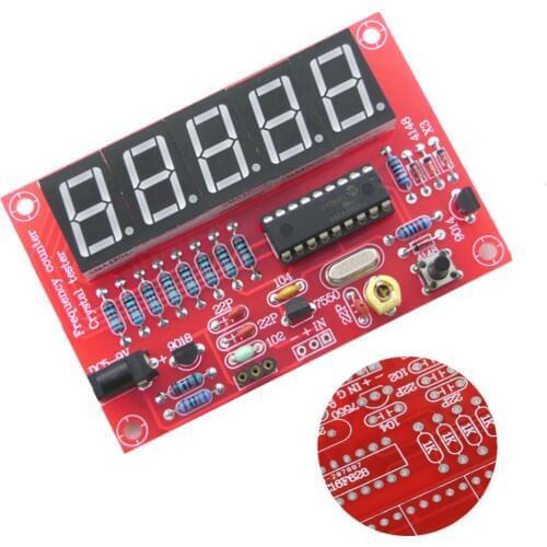 1Hz-50MHz Frequency Counter Tester Crystal Oscillator Frequency Measurement Digital Display DIY Equipment Kit