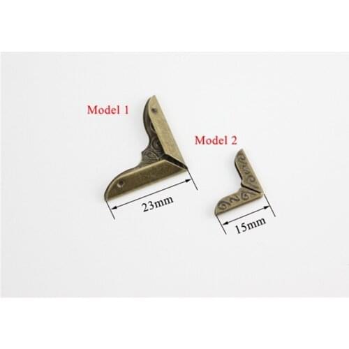 DIY Photo Corner metal poster banner KT board plate book card protective corner book angle frame buckles pattern trumpet bronze