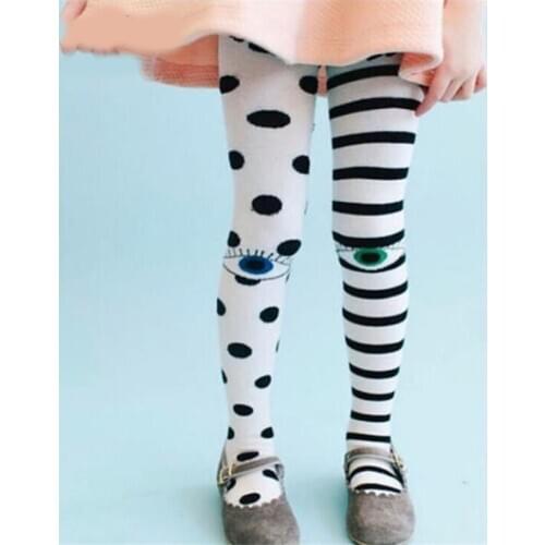 Baby Girls Trousers Dots/Striped Leggings Full Length Cotton Pants Spring Autumn for Kids 0-7