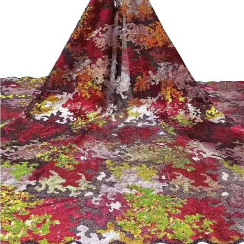 SJ Lace Sequins African French Lace Fabric 2021 High Quality Tulle Mesh Lace Bridal Nigerian Wedding Dress Lace For Women qc4-6