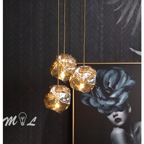 Post Modern Lava Lamp Irregular Glass Pendant Light Home Deco Dining Room Lights Kitchen Fixtures Living Room Pendant Luminaire