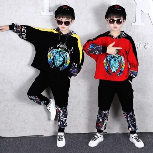 Teen Kids Clothes Boys Girls Costumes Printed Tracksuit Hoodies Haren Pants 2Pcs Children 2021 Spring Outfits Set 6 8 10 12 14 Y