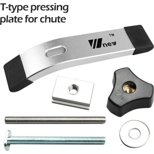6pcs/set Woodworking Ruter Table T Track Metal Quick Acting Hold Down Clamp Set for T-Slot T-Track WoodWorking Tool Accessories