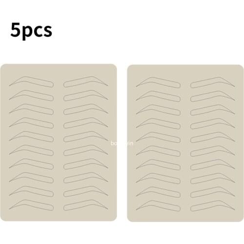 5 Pieces Microblading Supplies Tattoo Eyebrow Practice Skin Eyebrow Cosmetic Permanent Makeup Eyebrow Training No Ink Needed