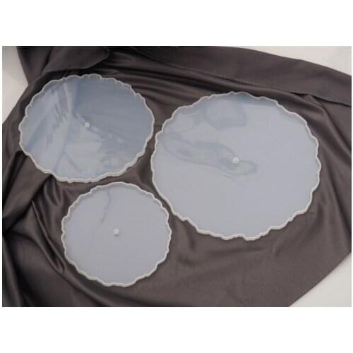 DIY three-layer fruit tray tea tray silicone mold epoxy resin tray coaster resin mold for Desktop decoration