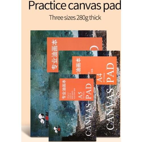 Thicken 280g oil canvas painting pad book 10 sheets beginners practice for drawing acrylic paper artist paint tool art supplies