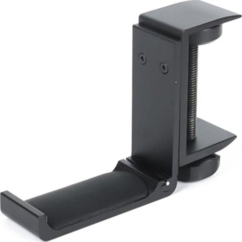 Under Desk Headphone Stand Gaming Headset Hanger Universal Metal Earphone Holder Hook with Adjustable Clamp for Headsets Bags