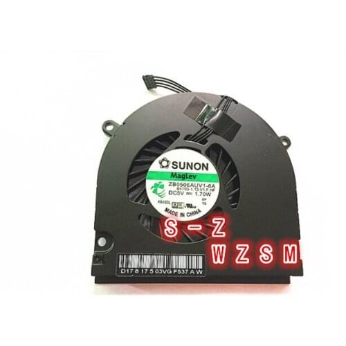 WZSM COOLING FAN FOR APPLE MacBook Pro 13" MB466 MB470 MB990 MB991 A1278 A1342 CPU COOLING FAN