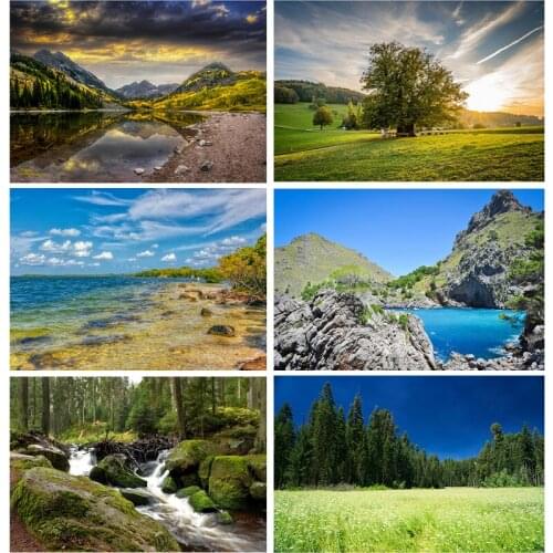 Spring Natural Scenery Photography Background Travel Landscape Photo Backdrops Studio Props 21123 ZRFJ-03