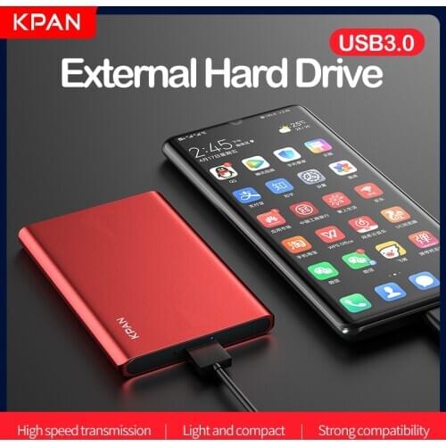 KPAN 2.5 USB 3.0 Hard Drive 2TB ps4 external hard drive hd externo hdd 250g 500g 750g 1tb 1.5tb 2tb for Computor Xbox PS4 PS5