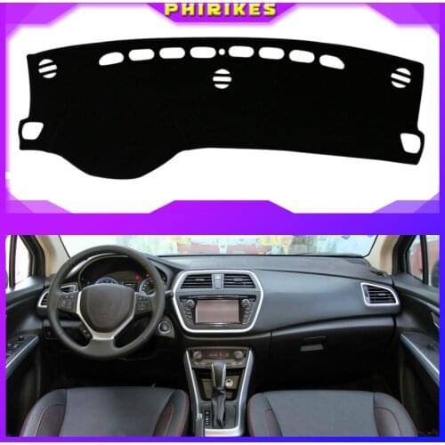Car Inner Auto Dashboard Cover Dashmat Pad Carpet Sun Shade Dash Board Cover Fit For Suzuki S-CROSS 2014 2015 2016 2017 2018
