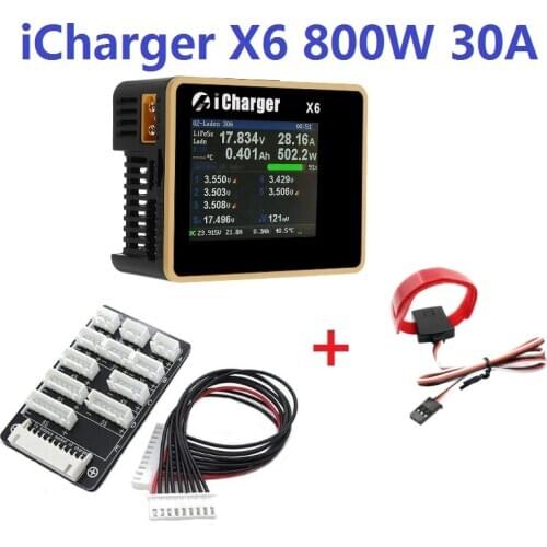 ICharger X6 800W 30A DC LCD Screen Smart Battery Balance Charger Discharger