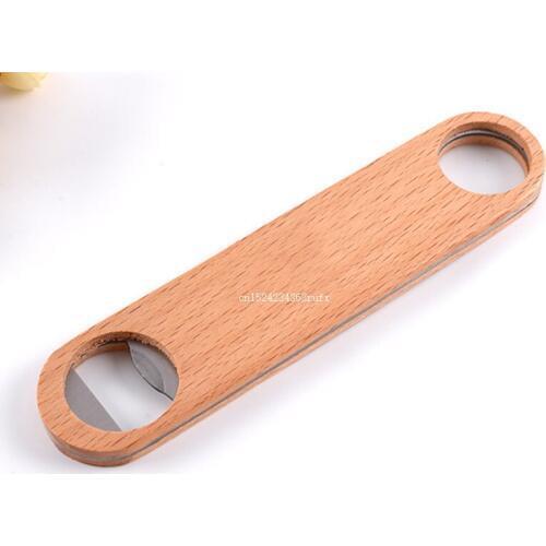 120pcs Wood Beer Bottle Opener Wooden Bottle Openers For Wedding Party Gift