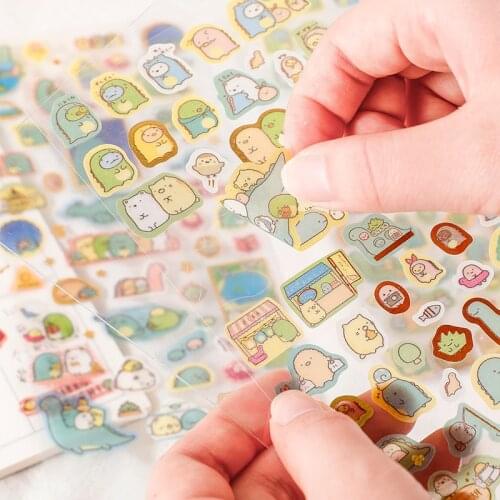 20pcs Kawaii Stationery Stickers cartoon creature Diary Planner Decorative Mobile Stickers Scrapbooking DIY Craft Stickers