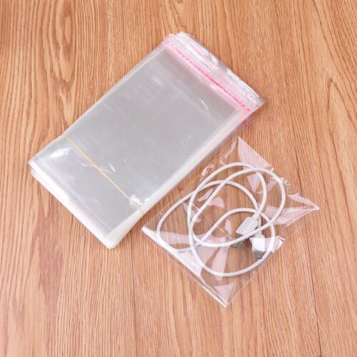200pcs/lot 8x15+3cm Clear Cellophane Poly Bags 3.14" x 7.08" Self Adhesive Seal Opp plastic Cosmetics Jewelry Packaging Bags