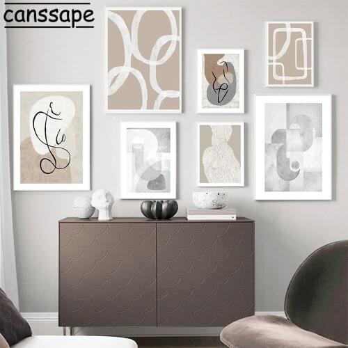 Abstract Poster Geometry Paintings Minimalist Wall Art Painting Nordic Canvas Print Line Drawing Wall Pictures Modern Home Decor