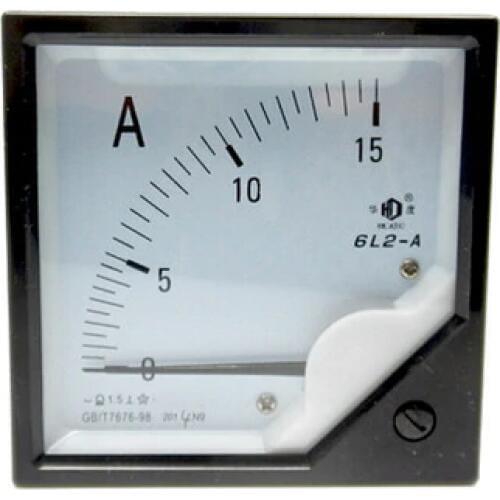 Free shipping 6L2 series 0-15A AC Ammeter ampere meter generator voltmeter 80x80mm suit for all the generator